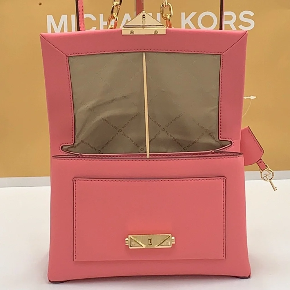 MICHAEL KORS Cece Medium Faux Leather PKT Shoulder Satchel Crossbody Bag NWT